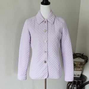 Kate Hill Petite Lavender Quilted Jacket